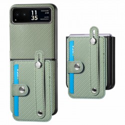 Θήκη Leather Card Holder Motorola Razr 50 Ultra Matcha Green