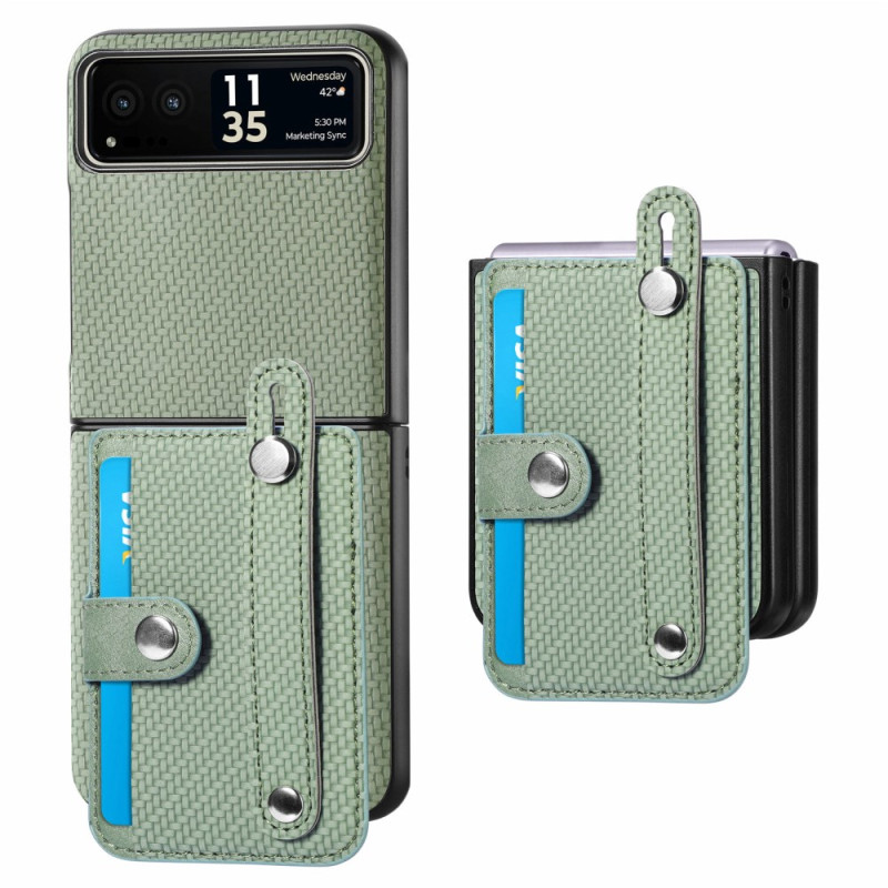 Θήκη Leather Card Holder Motorola Razr 50 Ultra Matcha Green