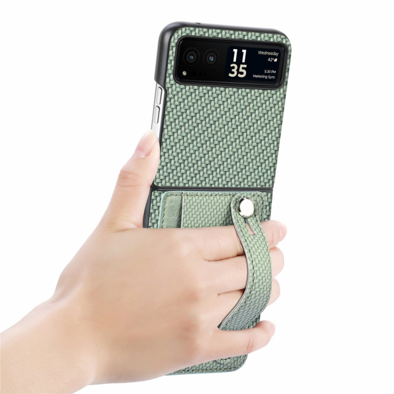 Θήκη Leather Card Holder Motorola Razr 50 Ultra Matcha Green