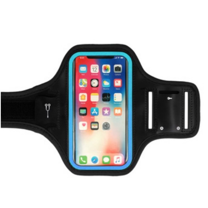 Θήκη Sport Armband Slim Case Type 2 (6.0'') Black - Blue