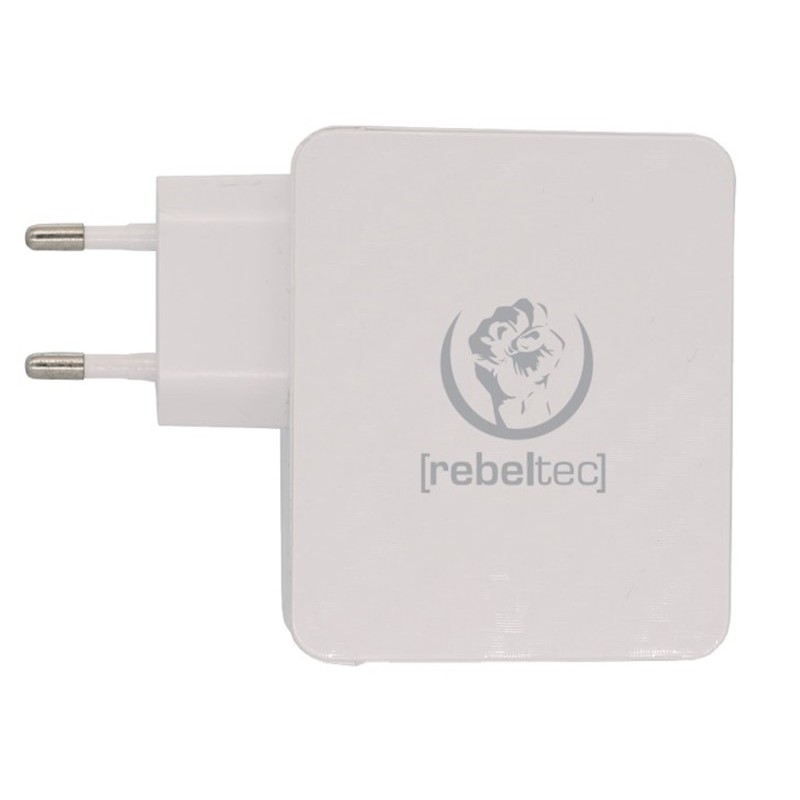Φορτιστής Ταξιδιού Rebeltec Wall Charger H410 QC 3.0 4 Ports White