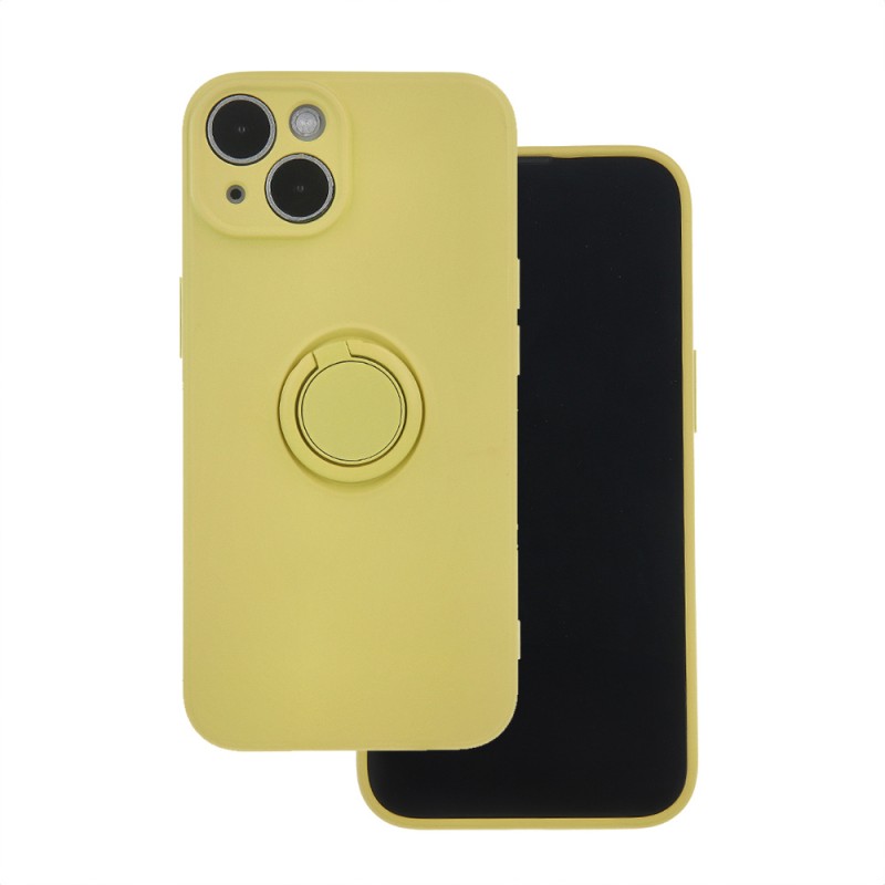 Θήκη Real Smooth Silicone Ring Finger Grip Xiaomi Redmi Note 13 Pro 4G / Poco M6 Pro / Note 14S 4G Yellow Θήκη Real Smooth Silicone Ring Finger Grip Xiaomi Redmi Note 13 Pro 4G / Poco M6 Pro / Note 14S 4G Yellow