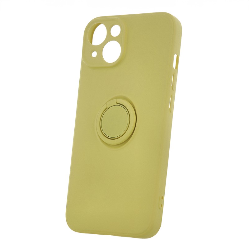 Θήκη Real Smooth Silicone Ring Finger Grip Xiaomi Redmi Note 13 Pro 4G / Poco M6 Pro / Note 14S 4G Yellow Θήκη Real Smooth Silicone Ring Finger Grip Xiaomi Redmi Note 13 Pro 4G / Poco M6 Pro / Note 14S 4G Yellow
