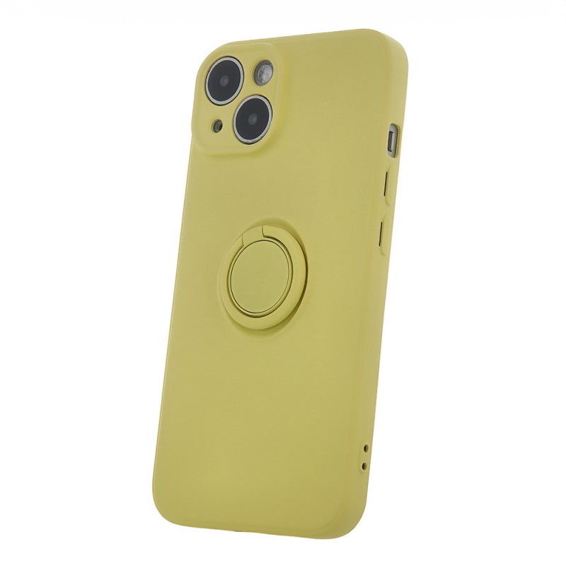 Θήκη Real Smooth Silicone Ring Finger Grip Xiaomi Redmi Note 13 Pro 4G / Poco M6 Pro / Note 14S 4G Yellow Θήκη Real Smooth Silicone Ring Finger Grip Xiaomi Redmi Note 13 Pro 4G / Poco M6 Pro / Note 14S 4G Yellow