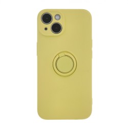 Θήκη Real Smooth Silicone Ring Finger Grip Xiaomi Redmi Note 13 Pro 4G / Poco M6 Pro / Note 14S 4G Yellow Θήκη Real Smooth Silicone Ring Finger Grip Xiaomi Redmi Note 13 Pro 4G / Poco M6 Pro / Note 14S 4G Yellow