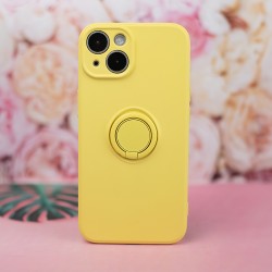 Θήκη Real Smooth Silicone Ring Finger Grip Xiaomi Redmi Note 13 Pro 4G / Poco M6 Pro / Note 14S 4G Yellow Θήκη Real Smooth Silicone Ring Finger Grip Xiaomi Redmi Note 13 Pro 4G / Poco M6 Pro / Note 14S 4G Yellow