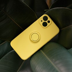 Θήκη Real Smooth Silicone Ring Finger Grip Xiaomi Redmi Note 13 Pro 4G / Poco M6 Pro / Note 14S 4G Yellow Θήκη Real Smooth Silicone Ring Finger Grip Xiaomi Redmi Note 13 Pro 4G / Poco M6 Pro / Note 14S 4G Yellow