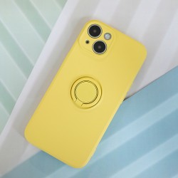 Θήκη Real Smooth Silicone Ring Finger Grip Xiaomi Redmi Note 13 Pro 4G / Poco M6 Pro / Note 14S 4G Yellow Θήκη Real Smooth Silicone Ring Finger Grip Xiaomi Redmi Note 13 Pro 4G / Poco M6 Pro / Note 14S 4G Yellow
