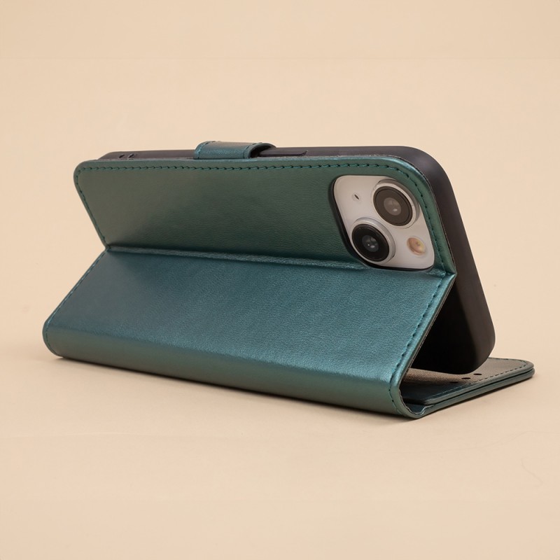 Θήκη Book Smart Classic Xiaomi Redmi Note 13 Pro 4G / Poco M6 Pro / Note 14S 4G Dark Green