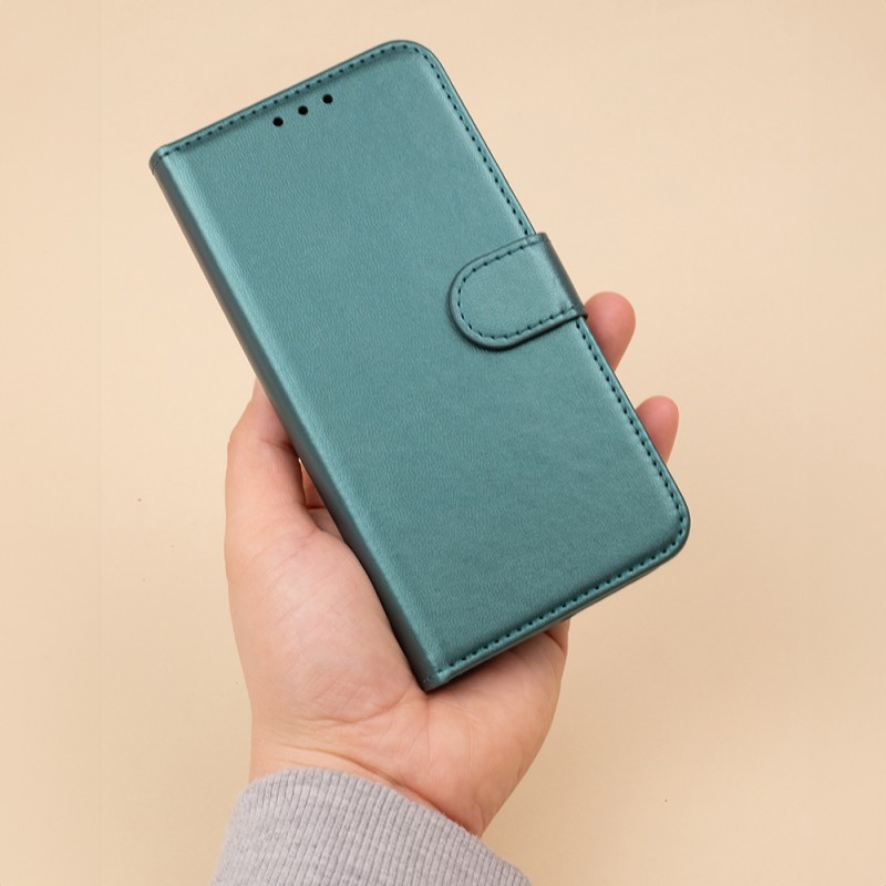 Θήκη Book Smart Classic Xiaomi Redmi Note 13 Pro 4G / Poco M6 Pro / Note 14S 4G Dark Green