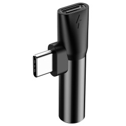 Αντάπτορας Baseus L41Type-C to Type-C - Jack 3.5mm Black (CATL41-01)