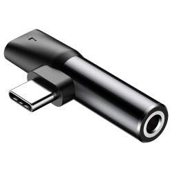 Αντάπτορας Baseus L41Type-C to Type-C - Jack 3.5mm Black (CATL41-01)