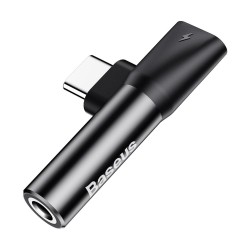 Αντάπτορας Baseus L41Type-C to Type-C - Jack 3.5mm Black (CATL41-01)