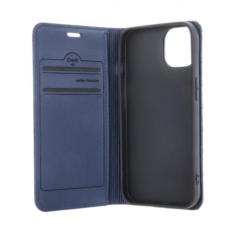 Θήκη Book Smart Caro Apple iPhone 16 Plus (6.7") Navy Blue