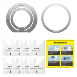 Baseus Halo μαγνητικός δακτύλιος Sticker Magnetic Holder Round Silver Baseus Halo μαγνητικός δακτύλιος Sticker Magnetic Holder Round Silver