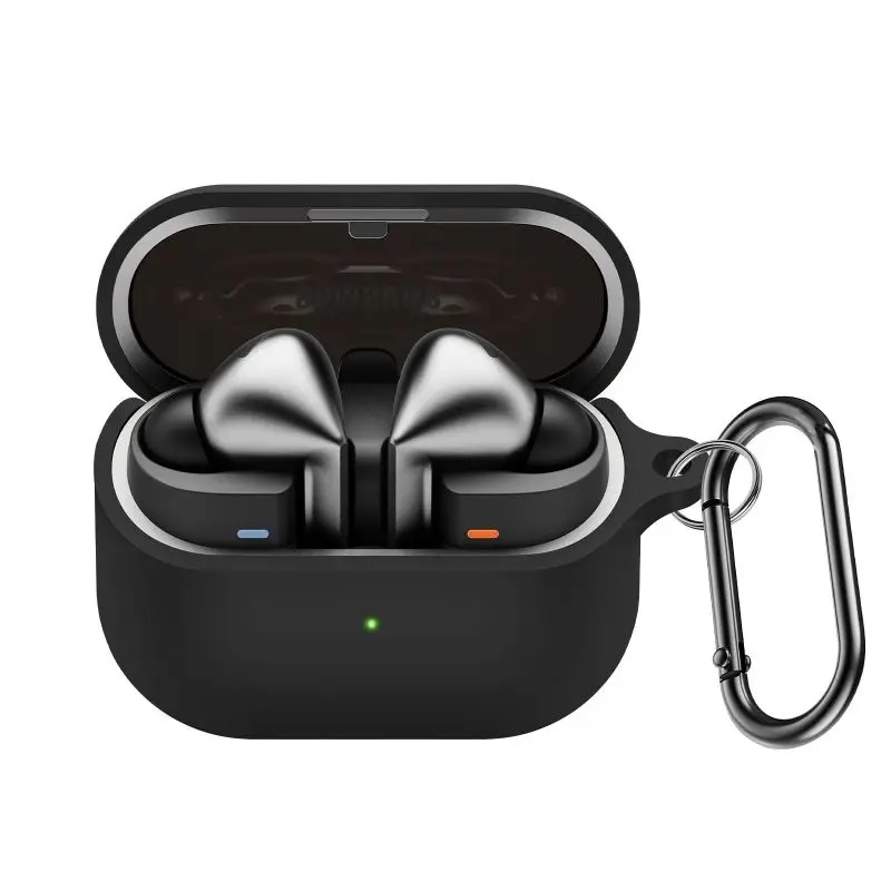 Θήκη Samsung Galaxy Buds 3 / 3 Pro Silicone Skin with Carabiner Black