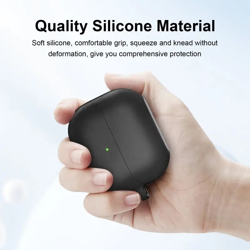 Θήκη Samsung Galaxy Buds 3 / 3 Pro Silicone Skin with Carabiner Black