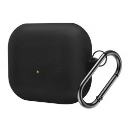 Θήκη Samsung Galaxy Buds 3 / 3 Pro Silicone Skin with Carabiner Black
