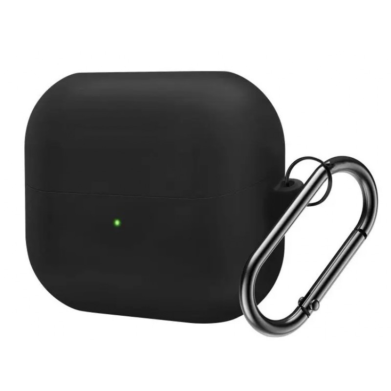 Θήκη Samsung Galaxy Buds 3 / 3 Pro Silicone Skin with Carabiner Black