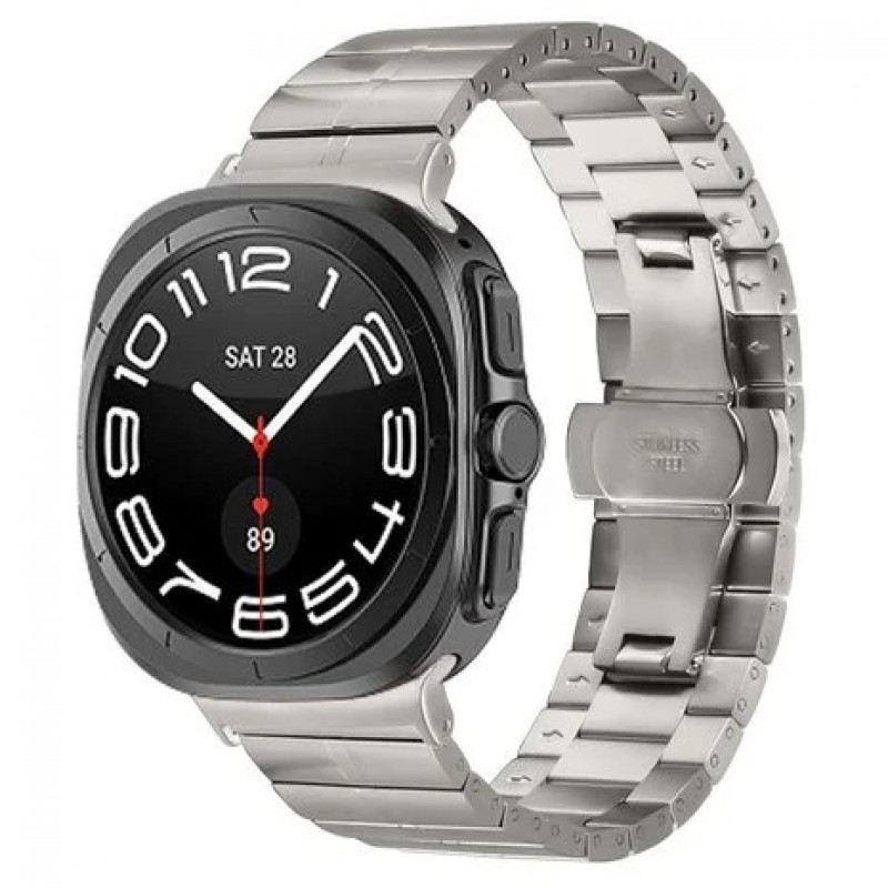 Ανταλλακτικό λουράκι QuickFit Iron Man Stainless Samsung Galaxy Watch Ultra (47mm)  Titaium