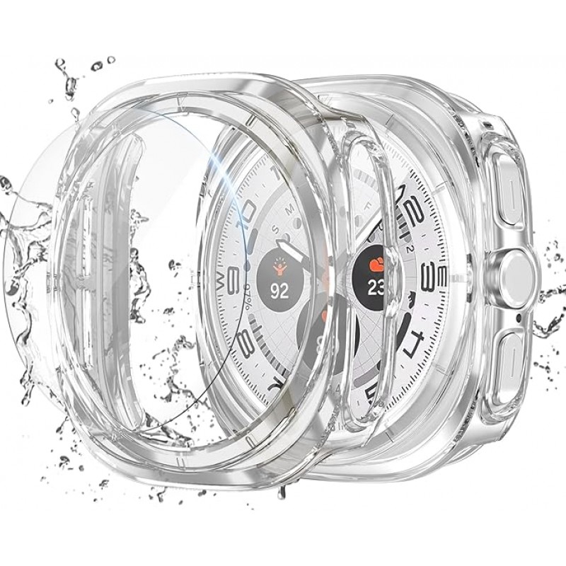 Θήκη PC Full Glass Screen Protector Samsung Galaxy Watch Ultra 2024 / 2025 (47mm) Clear