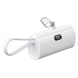 Εξωτερική Μπαταρία FORCELL F-ENERGY Power Plug F5K3 Powerbank Lightning 5000mAh 20W White