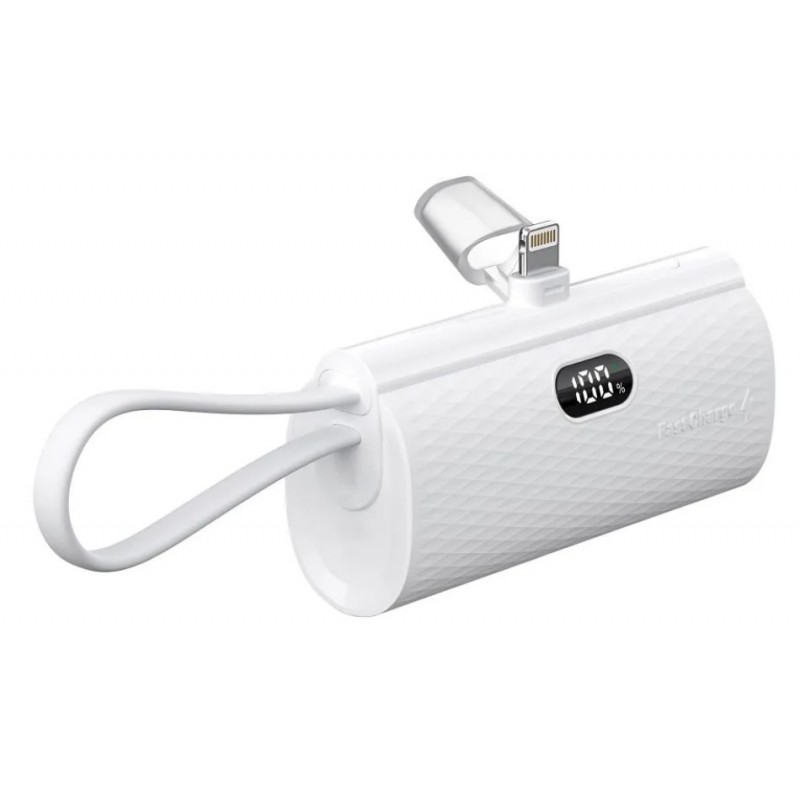Εξωτερική Μπαταρία FORCELL F-ENERGY Power Plug F5K3 Powerbank Lightning 5000mAh 20W White