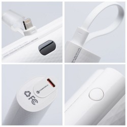 Εξωτερική Μπαταρία FORCELL F-ENERGY Power Plug F5K3 Powerbank Lightning 5000mAh 20W White