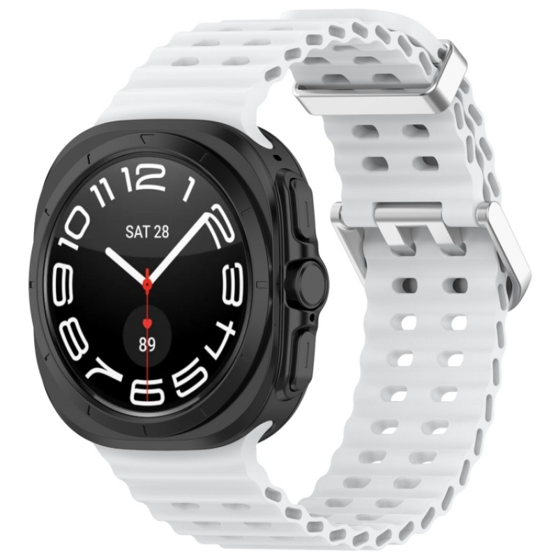 Ανταλλακτικό λουράκι Samsung Galaxy Watch Ultra (47mm) Silicone White Ανταλλακτικό λουράκι Samsung Galaxy Watch Ultra (47mm) Silicone White