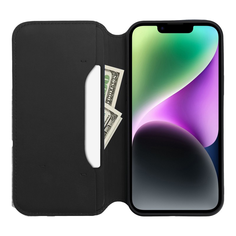 Θήκη Book Dual Pocket Apple iPhone 15 Pro Max (6.7") Black