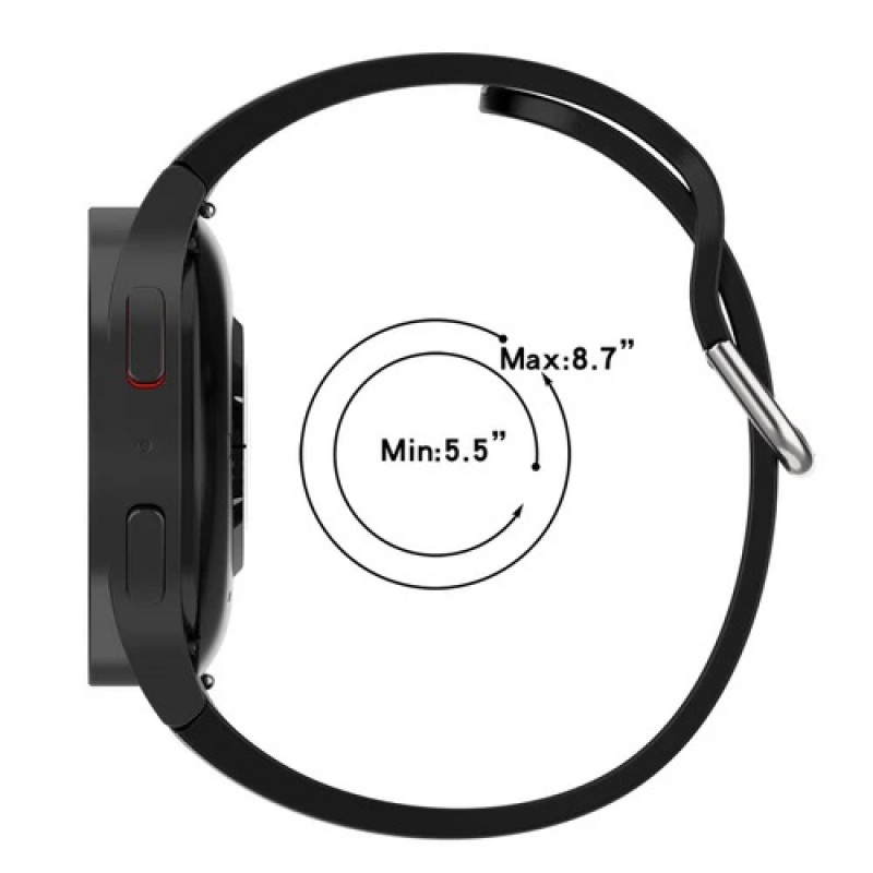 Ανταλλακτικό λουράκι QuickFit για Samsung Galaxy Watch 7 / 6 / 6 Classic / 5 / 5 Pro/ 4 / 4 Classic Black /Red Ανταλλακτικό λουράκι QuickFit για Samsung Galaxy Watch 7 / 6 / 6 Classic / 5 / 5 Pro/ 4 / 4 Classic Black /Red