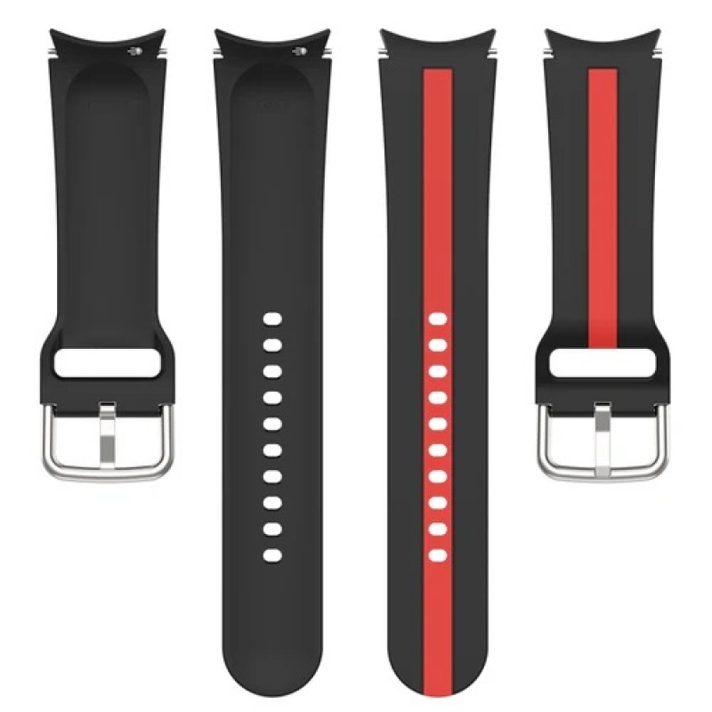 Ανταλλακτικό λουράκι QuickFit για Samsung Galaxy Watch 7 / 6 / 6 Classic / 5 / 5 Pro/ 4 / 4 Classic Black /Red Ανταλλακτικό λουράκι QuickFit για Samsung Galaxy Watch 7 / 6 / 6 Classic / 5 / 5 Pro/ 4 / 4 Classic Black /Red
