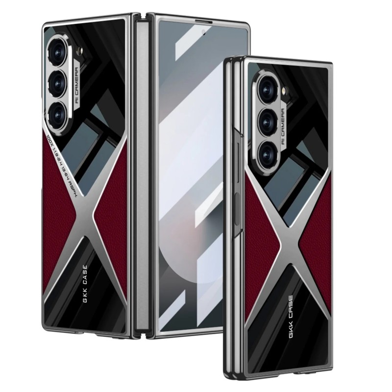 Θήκη Polished Guard Business Leather Case Samsung Galaxy Z Fold6 5G SM-F956 Red / Black