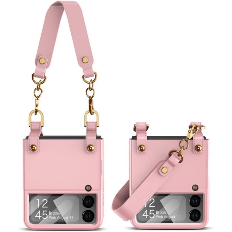 Θήκη Anti-Shock Wristband Bag Cover Case Samsung Galaxy Z Flip6 SM-F741 / Flip7 FE 5G SM-761B Pink