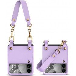 Θήκη Anti-Shock Wristband Bag Cover Case Samsung Galaxy Z Flip6 SM-F741 / Flip7 FE 5G SM-761B Purple