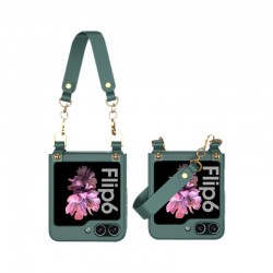 Θήκη Anti-Shock Wristband Bag Cover Case Samsung Galaxy Z Flip6 SM-F741 / Flip7 FE 5G SM-761B Green