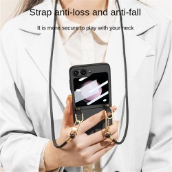 Θήκη Crossbody Lanyard Phone Case Samsung Galaxy Z Flip6 SM-F741 / Flip7 FE 5G SM-761B Black Θήκη Crossbody Lanyard Phone Case Samsung Galaxy Z Flip6 SM-F741 / Flip7 FE 5G SM-761B Black