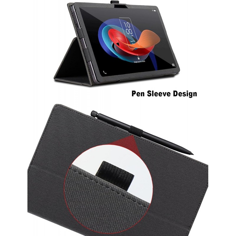 Θήκη 2Fold Leather Case with Stand TCL Tab 10 Gen2 10.1" Black