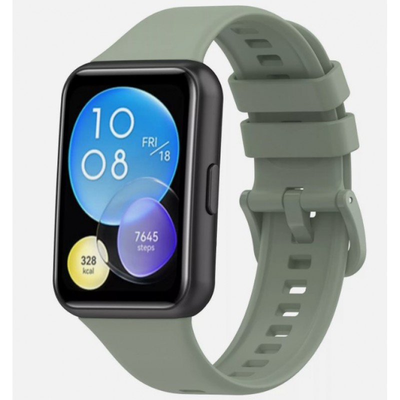 Ανταλλακτικό λουράκι QuickFit Huawei Watch Fit 2 Smoothband Light Green