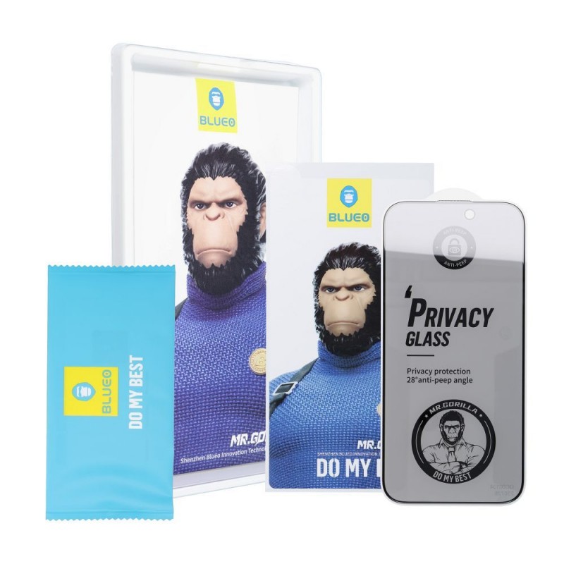 Γυαλί Προστασίας Mr Monkey 5D Tempered Glass Samsung Galaxy S24 Ultra 5G S928 9H AntiCrash/AntiShock Privacy