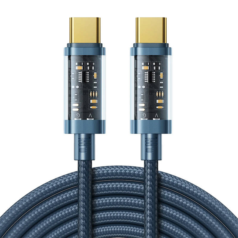 Καλώδιο Joyroom S-CC100A12 Braided USB-C to USB-C Cable 1.2m 100W Blue Καλώδιο Joyroom S-CC100A12 Braided USB-C to USB-C Cable 1.2m 100W Blue