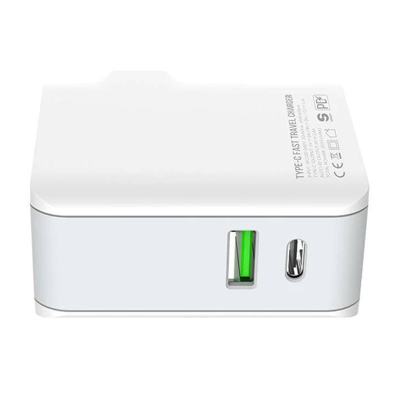 Φορτιστής Ταξιδιού Ldnio Adapter A4403C USB-A 20W & Micro Cable White