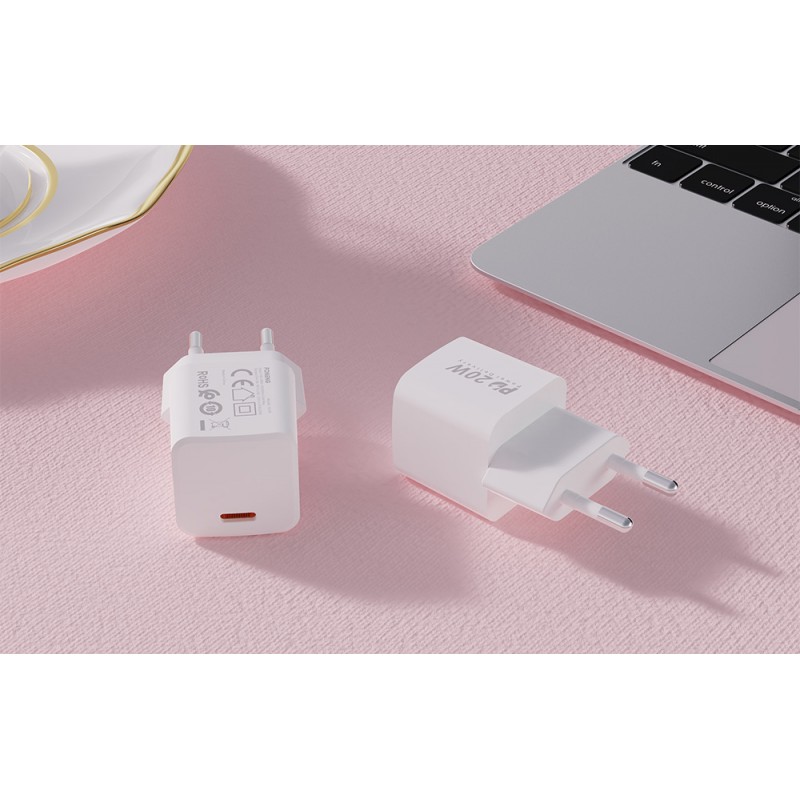 Φορτιστής Ταξιδιού Foneng USB EU38 Fast Charger White