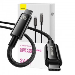 Καλώδιο Φόρτισης Baseus Cable Tungsten USB-C to USB-C Super Charge 240W 3m Black (CAWJ040201) Black