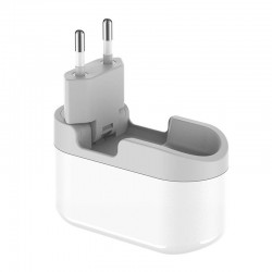 Φορτιστής Ταξιδιού Budi 3 Θύρες USB-A και Θύρα USB-C Power Delivery Quick Charge (White)