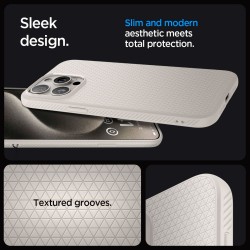 Θήκη Spigen Liquid Air Apple iPhone 15 Pro (6.1") Natural Titanium (ACS07217)