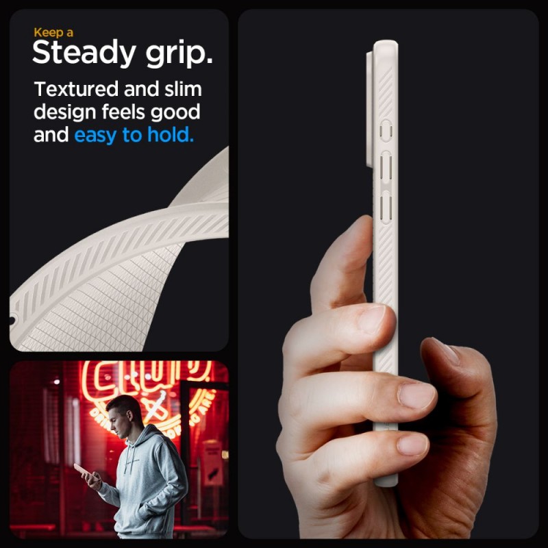 Θήκη Spigen Liquid Air Apple iPhone 15 Pro (6.1") Natural Titanium (ACS07217)