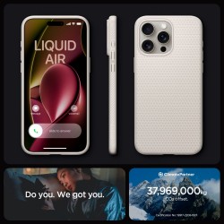 Θήκη Spigen Liquid Air Apple iPhone 15 Pro (6.1") Natural Titanium (ACS07217)