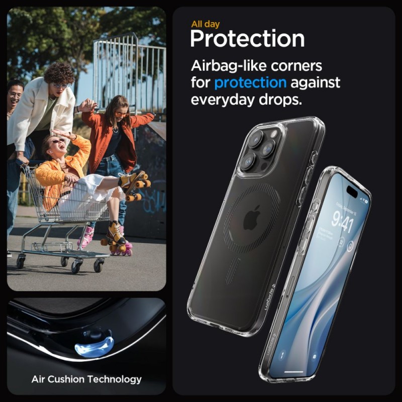 Θήκη Spigen Ultra Hybrid Mag MagSafe Apple iPhone 15 Pro (6.1") Carbon Fiber (ACS06717)
