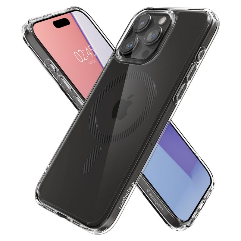 Θήκη Spigen Ultra Hybrid Mag MagSafe Apple iPhone 15 Pro (6.1") Carbon Fiber (ACS06717)